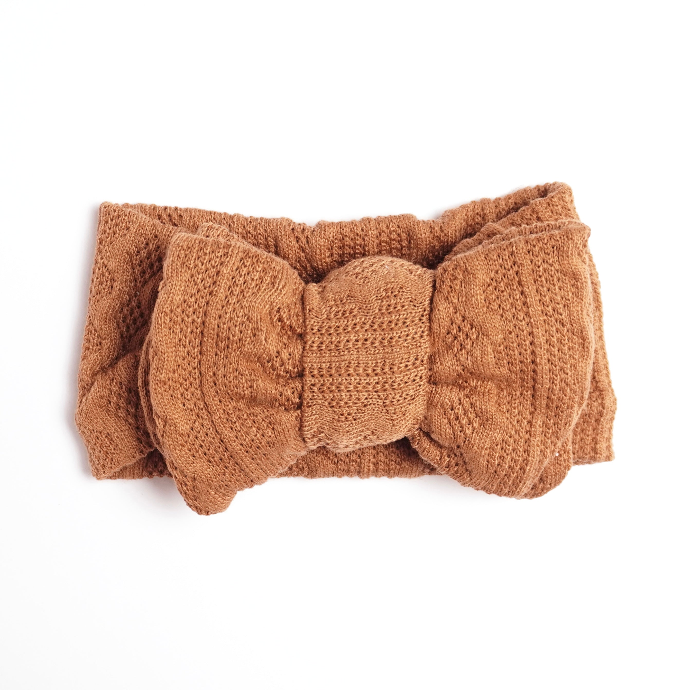 Stickat Hårband - Chestnut