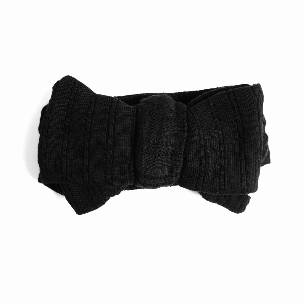 Pointelle Hårband - Svart