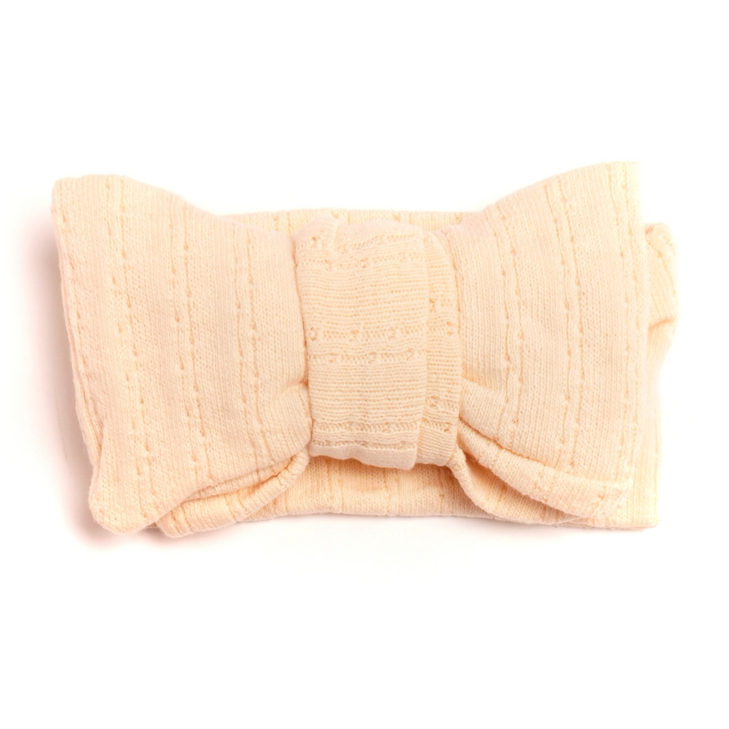 Pointelle Hårband - Offwhite