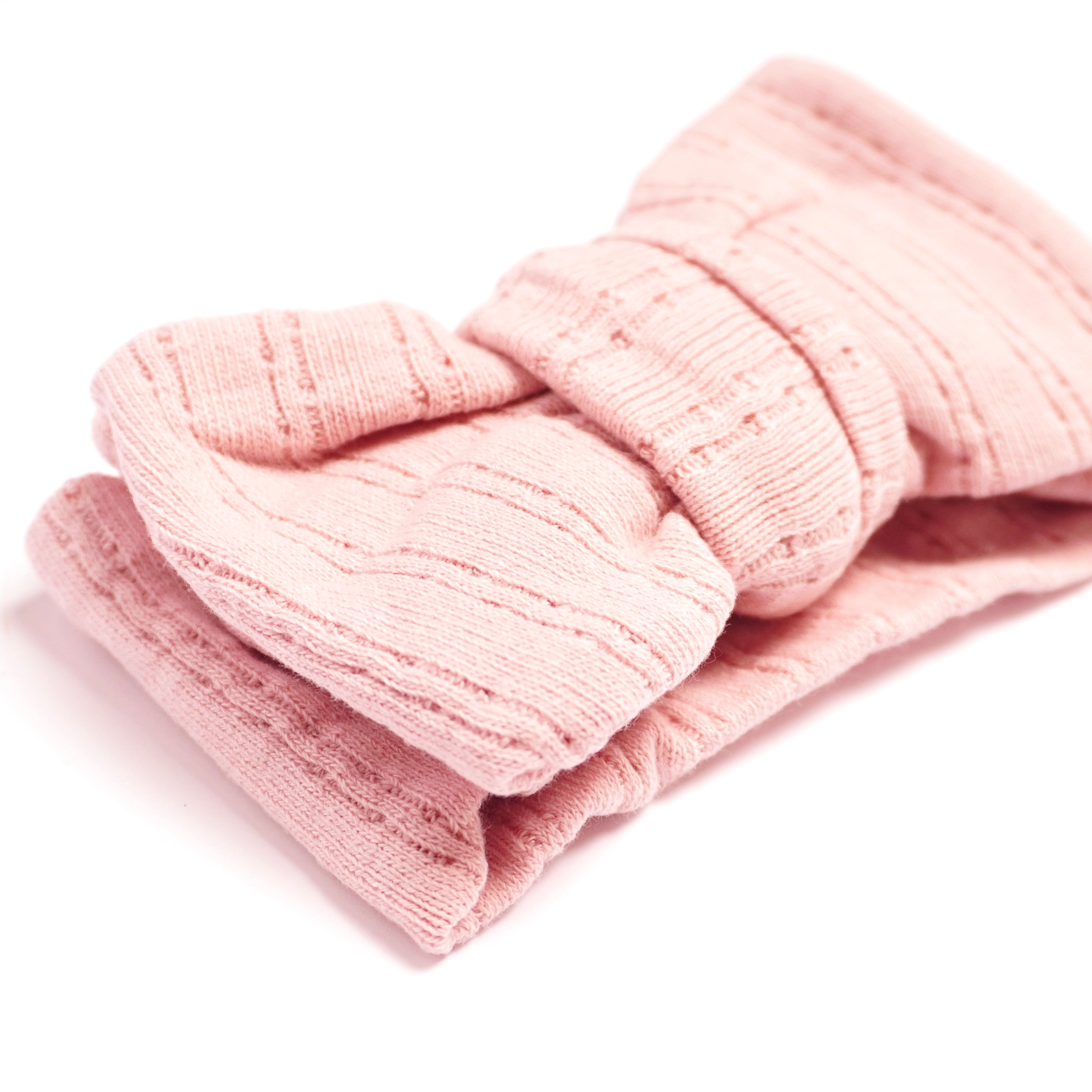 Pointelle Hårband - Rosa