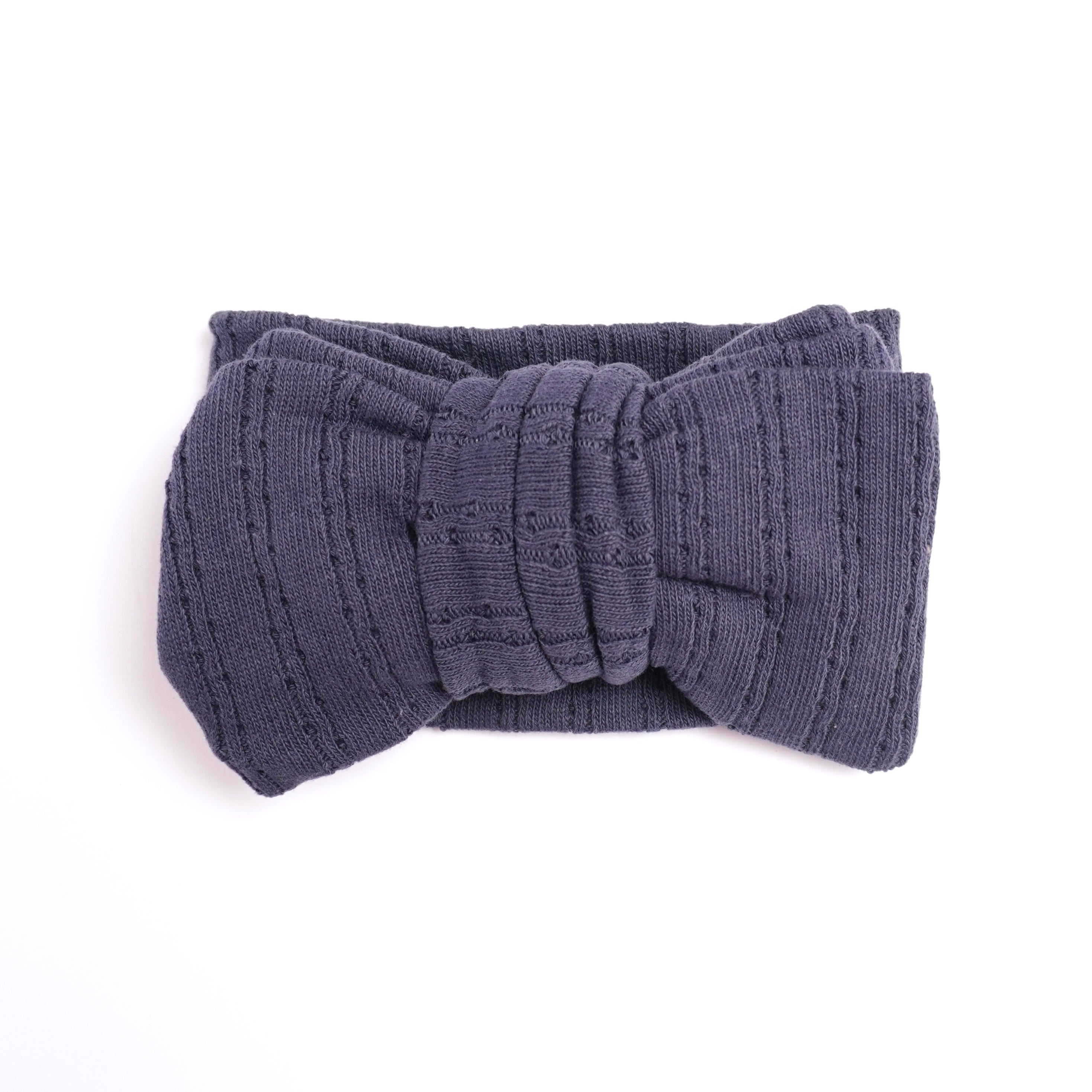 Pointelle Hårband - Marinblå