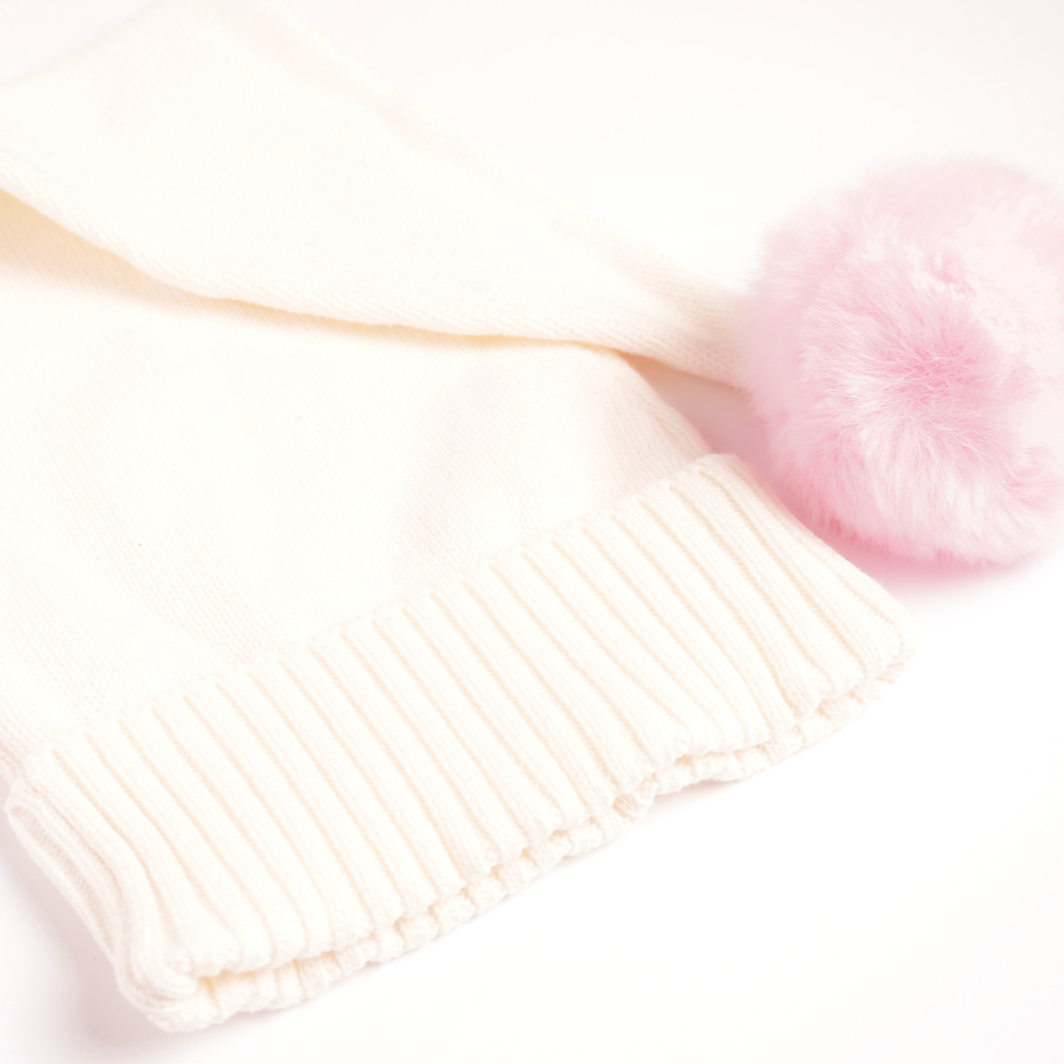 Stickad Tomteluva - Rosa boll