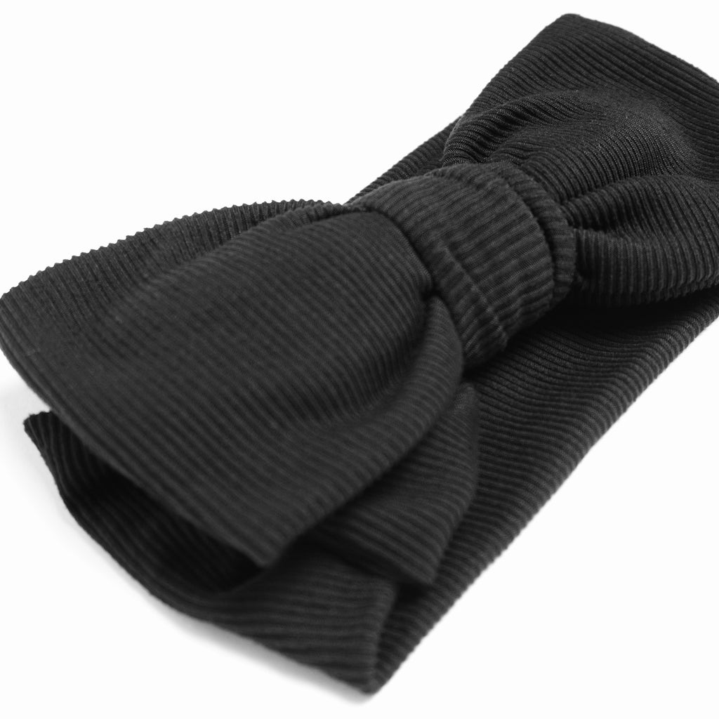 Ribbat Hårband - Svart