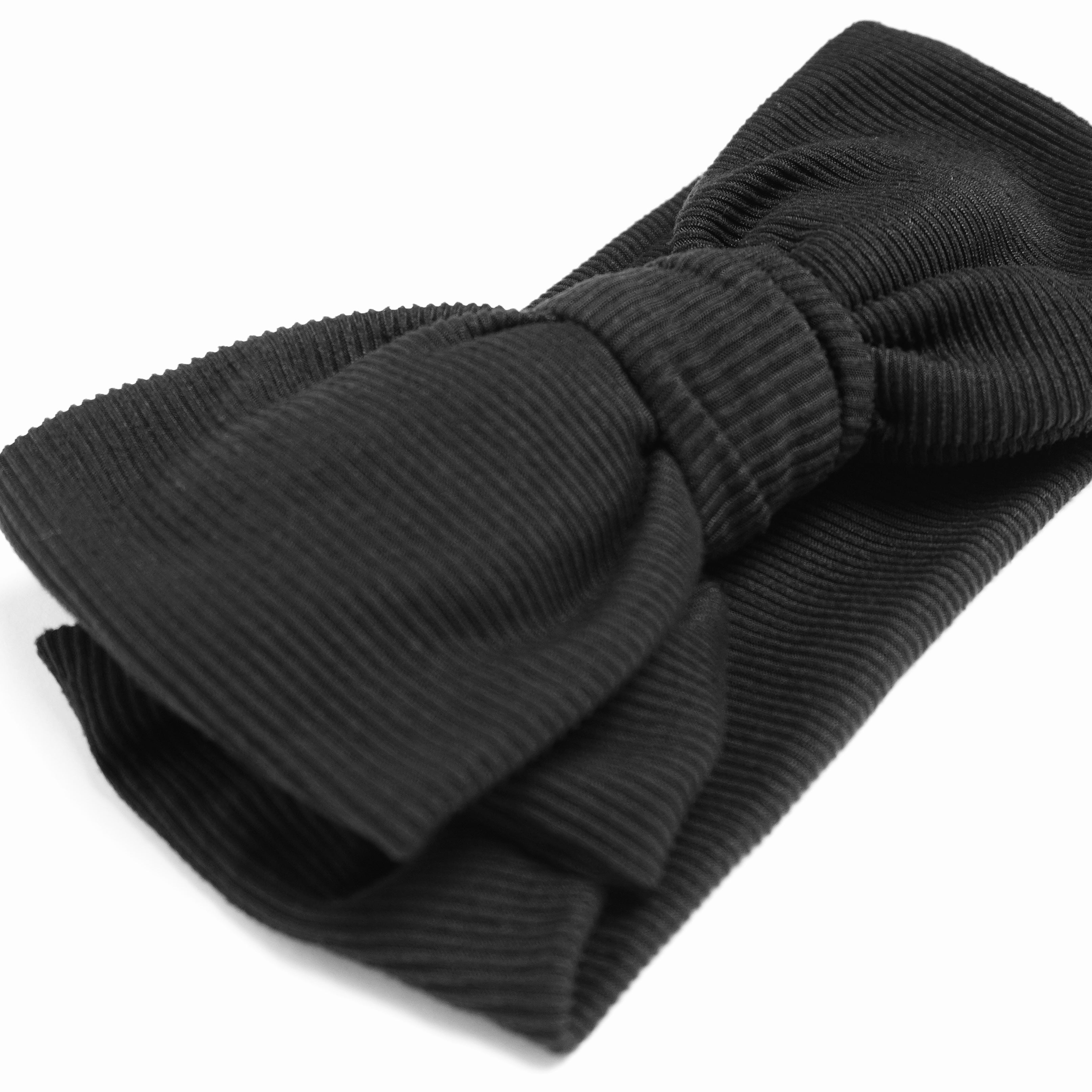 Ribbat Hårband - Svart