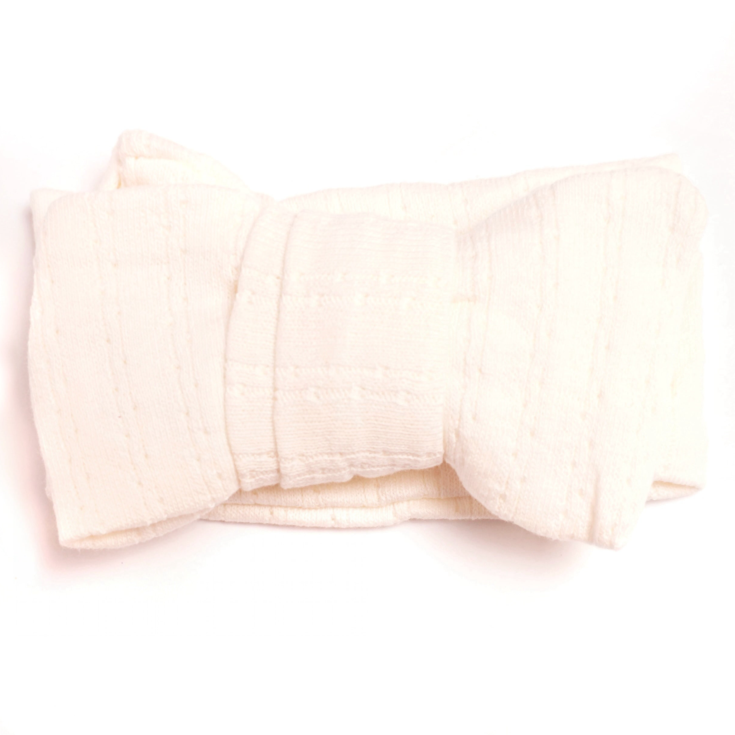 Pointelle Hårband - Benvit