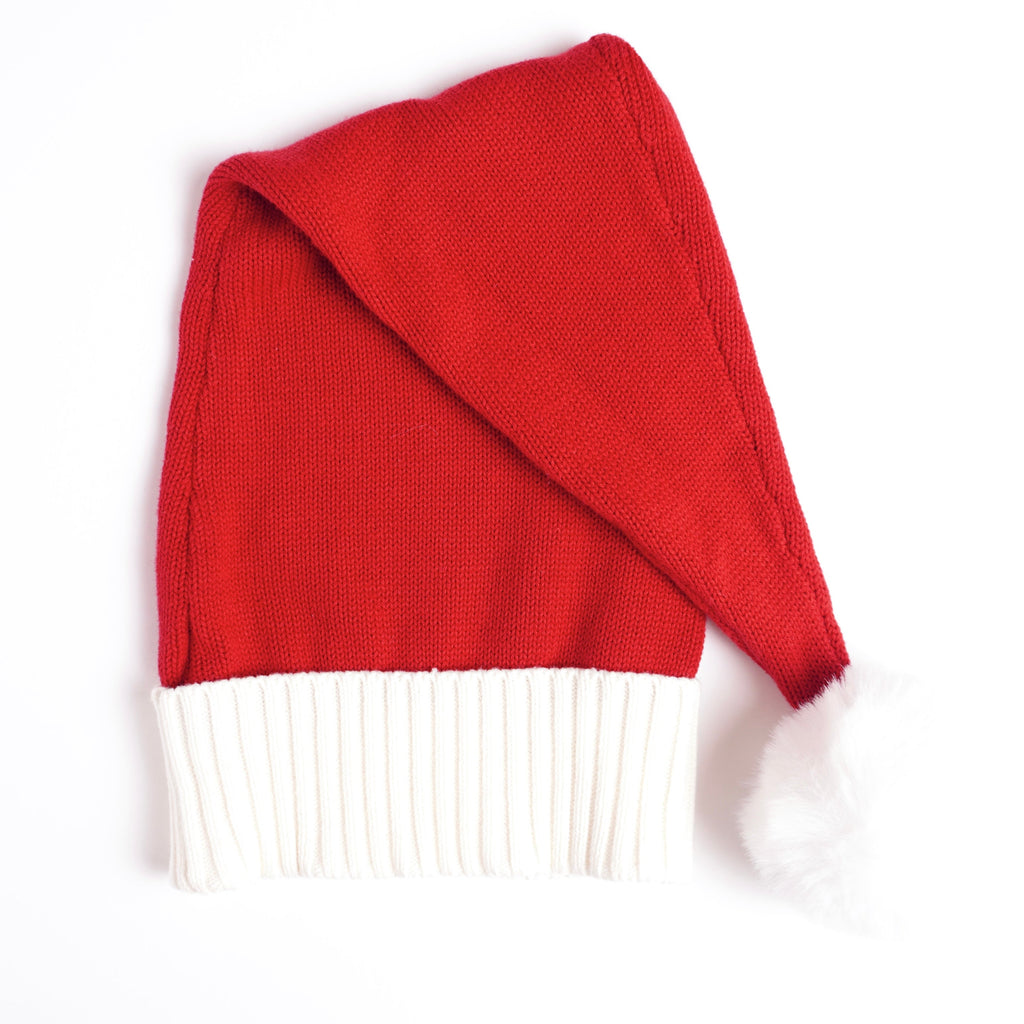 Stickad Tomteluva - Röd & Vit