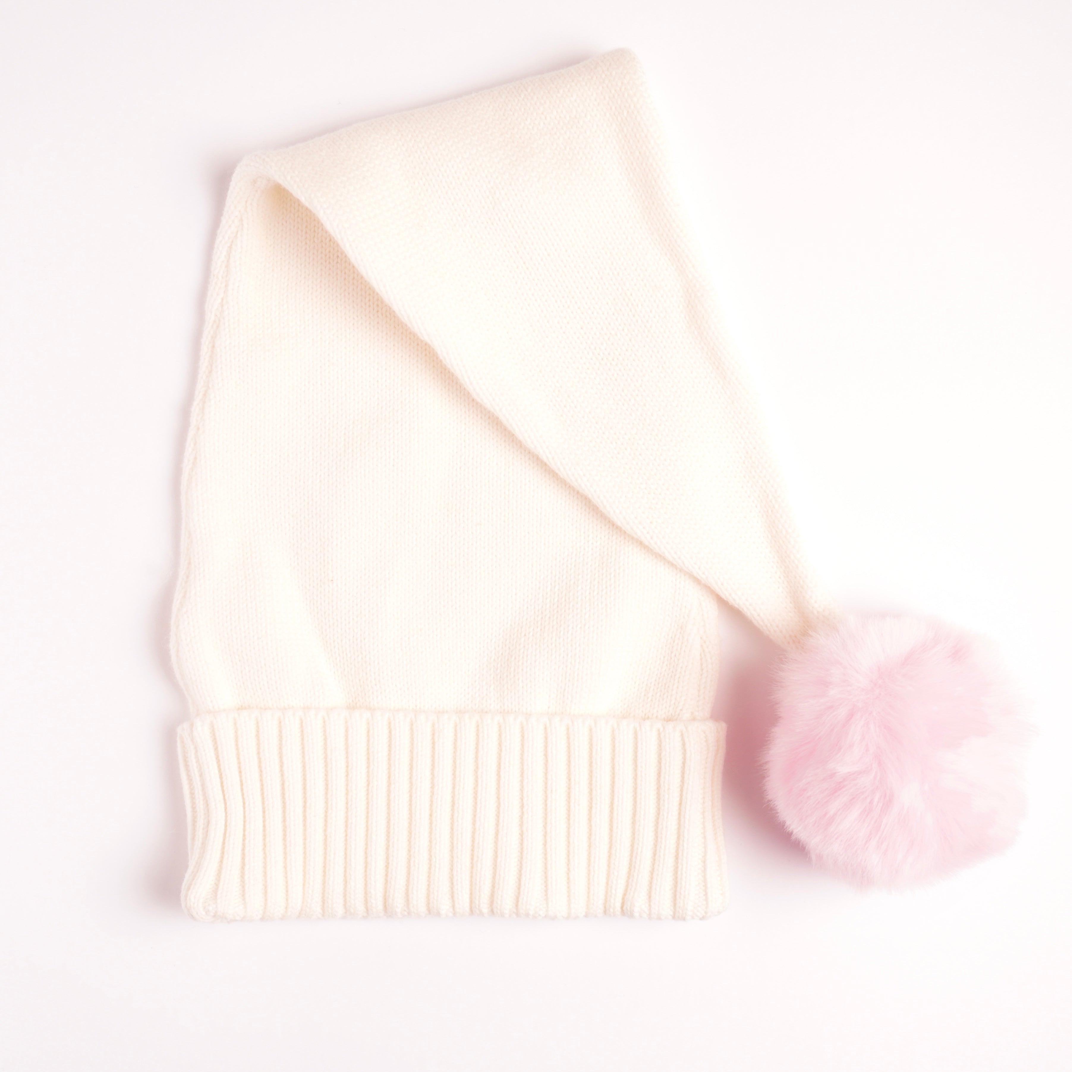 Stickad Tomteluva - Rosa boll