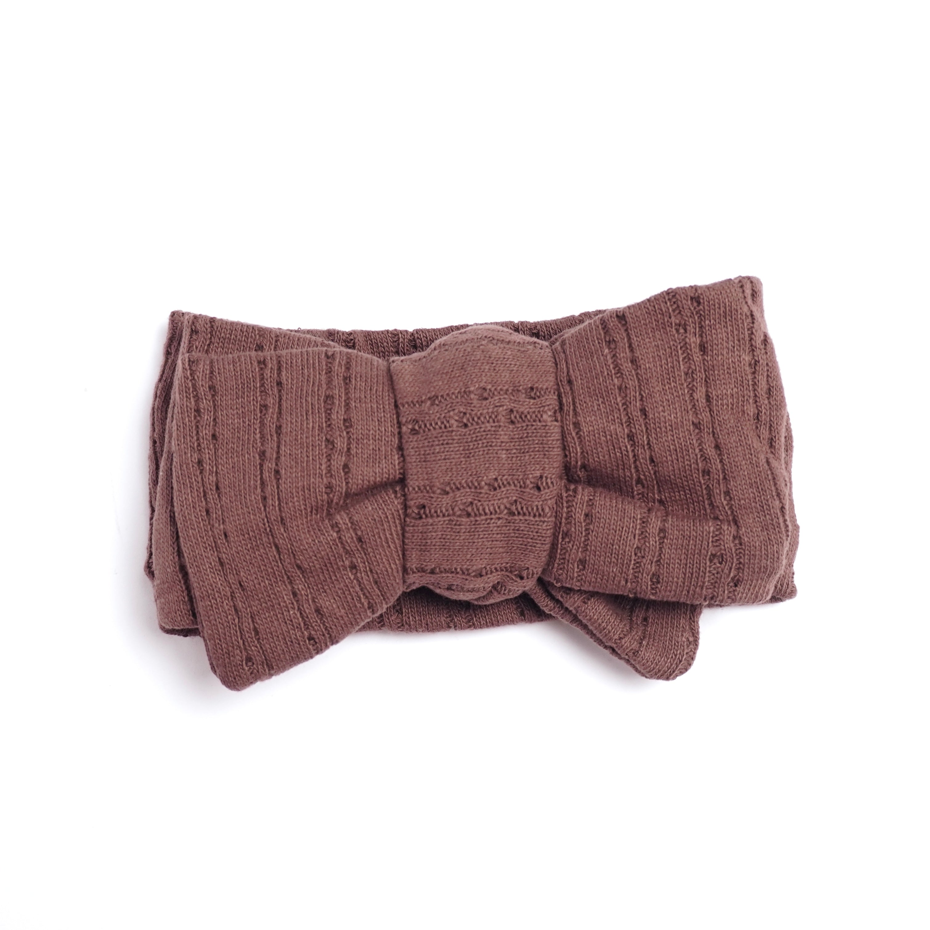 Pointelle Hårband - Choklad