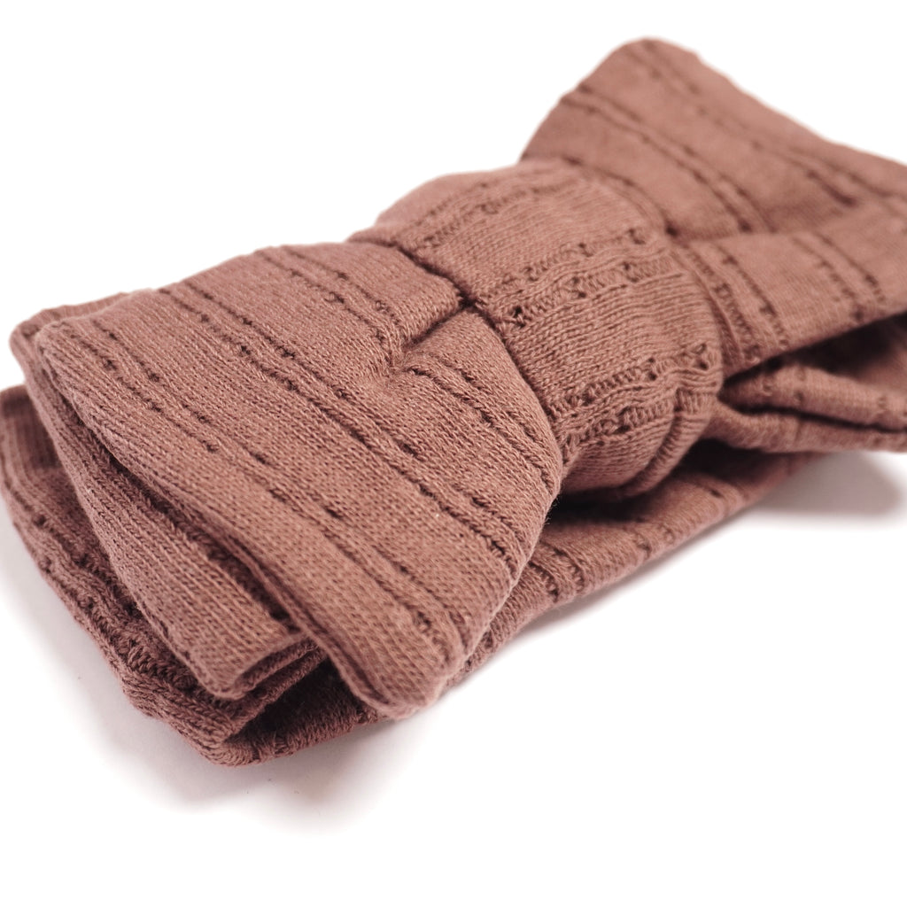 Pointelle Hårband - Choklad