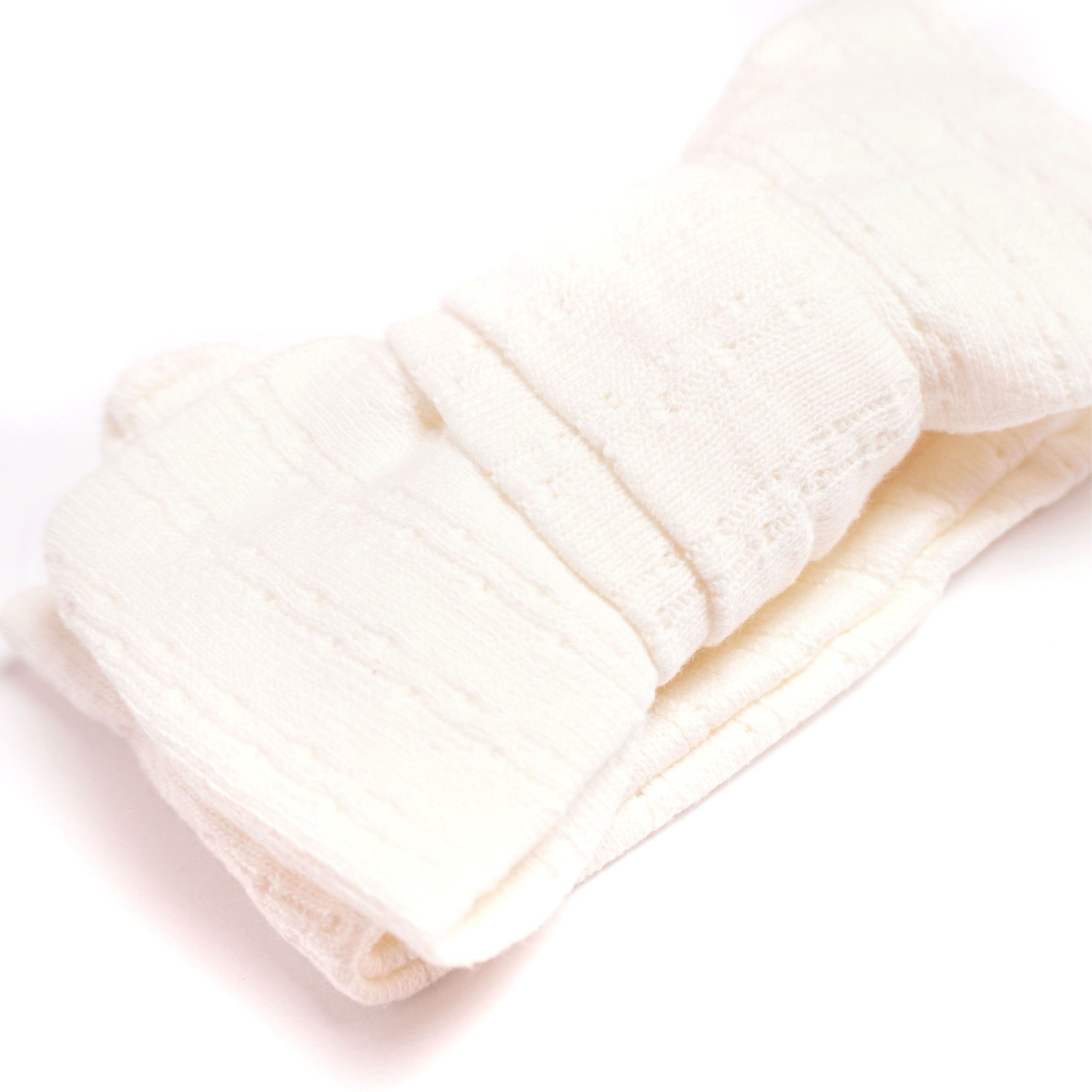 Pointelle Hårband - Benvit