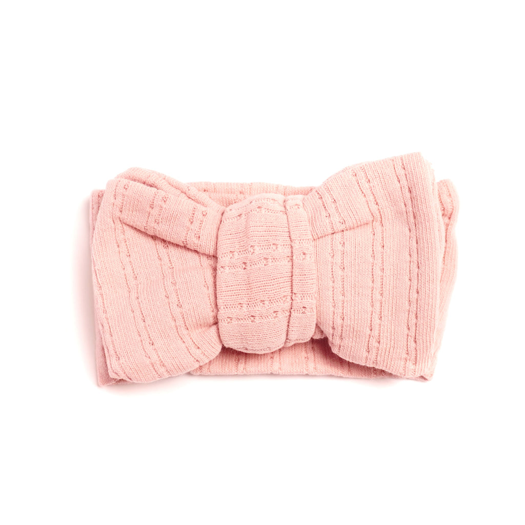 Pointelle Hårband - Rosa