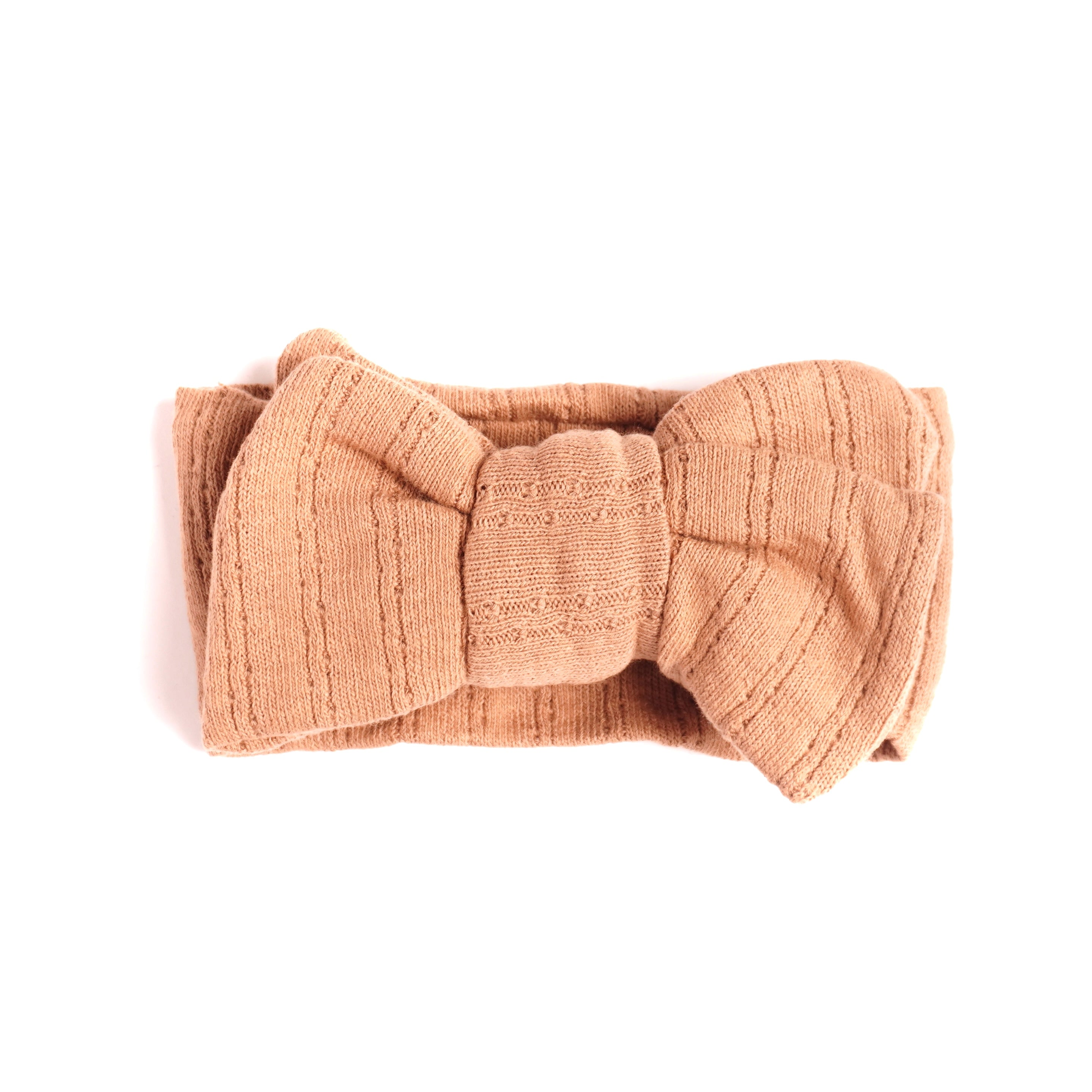 Pointelle Hårband - Caramel