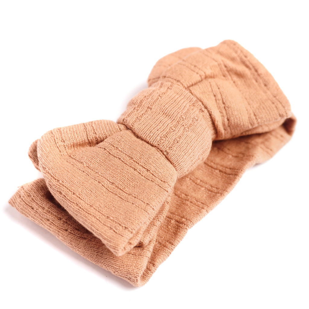 Pointelle Hårband - Caramel