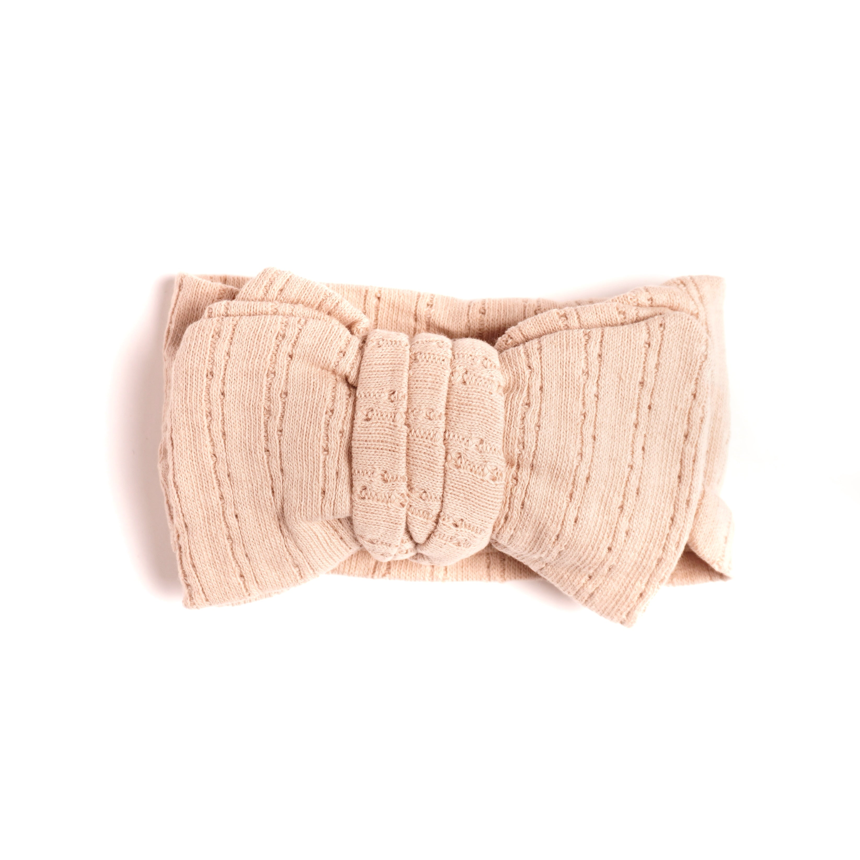 Pointelle Hårband - Mocha