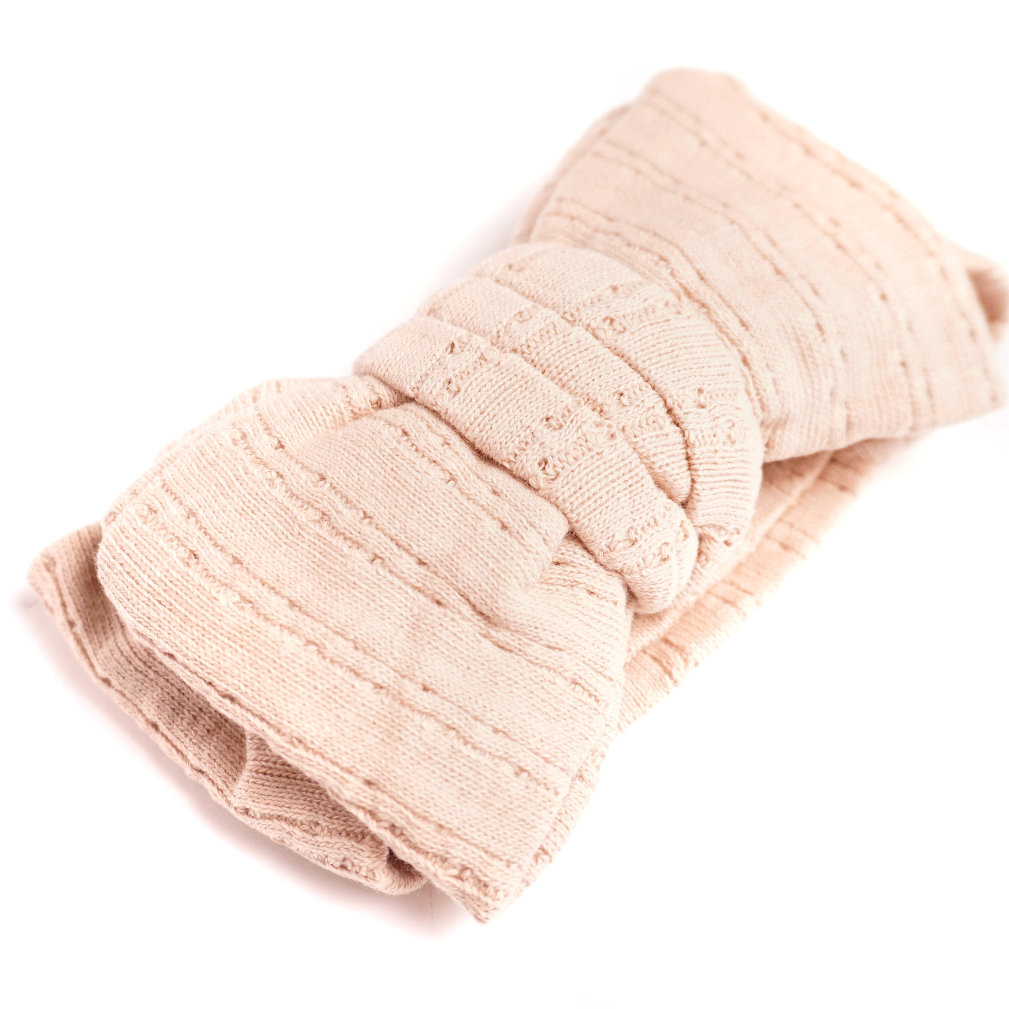 Pointelle Hårband - Mocha